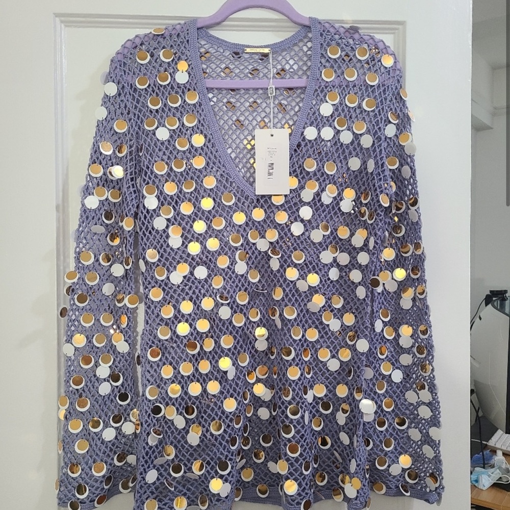 Caroline Constas Sparkly Coverup